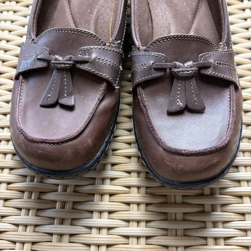 Clarks Collection by Clarks Brown Slip On‎ Tassel Loafers Women's Size 8.5 M